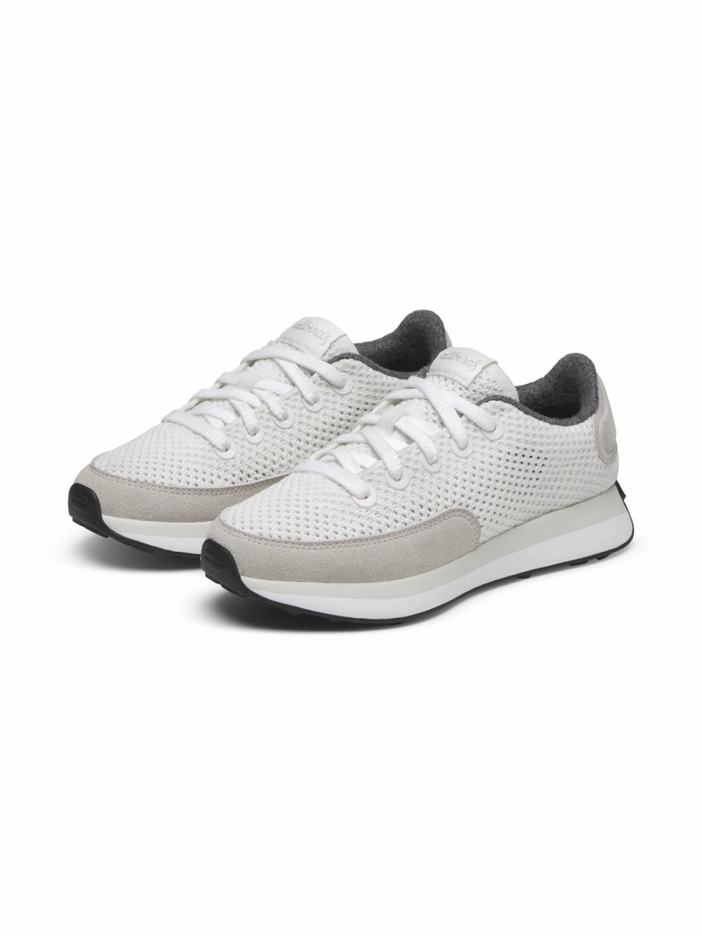 allbirds Women’s White & Light Gray Knit Sneakers